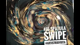#15-Fluid pour art-amazing swipe #ArtistRi by Rita