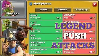 'HYBRID OP' Legend League Push Attacks! Best Th13 Attack Strategy - Clash of Clans