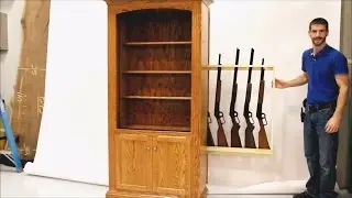 Hidden Gun Storage Bookcase - Country Lane Furniture