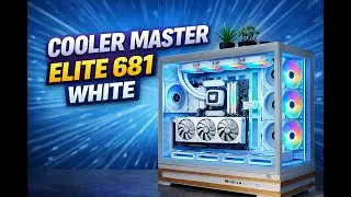 Cooler Master Elite 681 White CPU Cabinet | Strong, Sturdy & Excellent Airflow #coolermaster