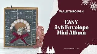 5x6 Recollections Envelope Mini Album with Park Lane's New Traditions Paper Pad
