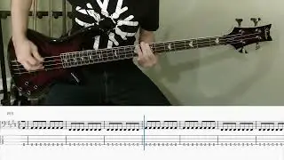 Deftones - Infinite Source (bass cover with tab)