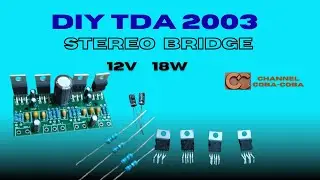 DIY TDA 2003 STEREO BRIDGE 12V 18 W
