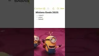 This is our one month check in. Please hold the Minions accountable.