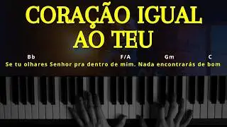 Coração igual ao Teu - Diante do Trono - Aula de Teclado
