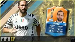 2MoTM (95) HIGUAIN IS AMAZING!!!!!! | FUT 17 95 RATED 2MoTM GONZALO HIGUAIN REVIEW! | WHAT A CARD!!