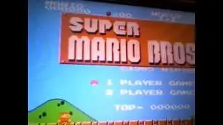 Me playing SuperMario Bros. on PSP