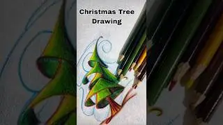 Christmas Tree Drawing 😱❤️&zwj;🔥 Christmas 2023 ❤️ Christmas Decor
