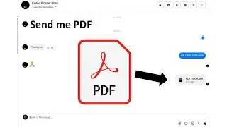 How to Send PDF File in Messenger -FACEBOOK