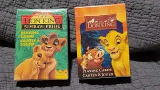 opening 2 Lion King playing cards boxes.