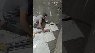 Technique and skills of Floor Tiles decorations #viral #construction #shorts #youtubeshorts #video