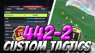 FIFA 22 MOST *META* 442 (2) CUSTOM TACTICS & PLAYER INSTRUCTIONS POST PATCH! | FIFA 22 ULTIMATE TEAM
