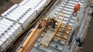 Laying new sleepers