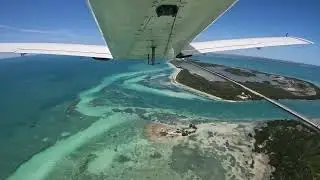 Marathon (KMTH) takeoff and flight over Florida Keys