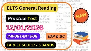 IELTS reading practice test 2026 with answers general training