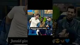 Junaid gives his jacket to Saif 😎🦋💙🎀&hearts;️#tamasha #tamashashow #saifalikhan #trending