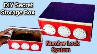 How to Make Working Combination Lock Safe with Cardboard | DIY Secret Storage Box |Lock Box Tutorial