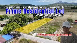 Prime Residential Corner Lot Fully Fenced in Downtown Cabangan, Zambales