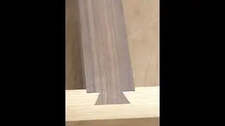 Japanese Woodworking Joinery Arigata Koshikaketsugi​ - 包み蟻形腰掛継 - #Shorts