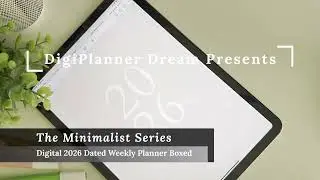 Digital Dated Weekly Planner 2026 (Sunday Start) &ndash; Hyperlinked with Custom Sections & Note Templates