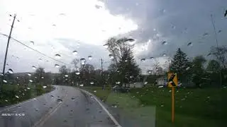 Crazy Driver Sideways in 55MPH road Raining. SR154 West Elkton OH