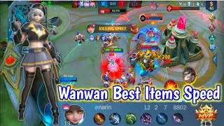 Wanwan Best Items Speed😋 | Mobile Legends | Gameplay MLBB