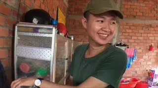 Nấu Ch&egrave; B&aacute;nh Lọt thủ c&ocirc;ng theo c&aacute;ch truyền thống l&acirc;u năm ở miền t&acirc;y - cake tea green | Ba Đức TV