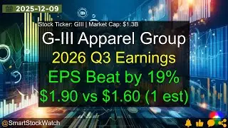 G-III Apparel Group (GIII|$1.3B) - 2026 Q3 Earnings Analysis