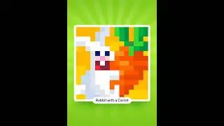 #039 Rabbit with a Carrot 🐇🥕 [15x15] - #Nonograms solver with music