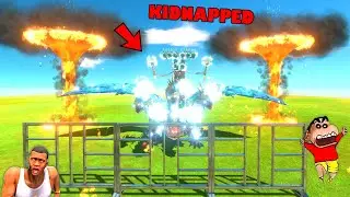 THOR HYDRA KIDNAPPED in Animal Revolt Battle Simulator | SHINCHAN and CHOP