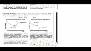 Chemical equilibrium disturbances (Temperature, pressure, Concentration) Part 1