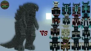Godzilla Earth vs Warden Plus | Minecraft Bedrock | Mob Battle