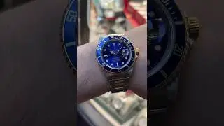 💙💜 Rolex Submariner Date &ndash; Ref. 16613A true icon in two-tone featuring a rare blue/purple dial. ⚓️