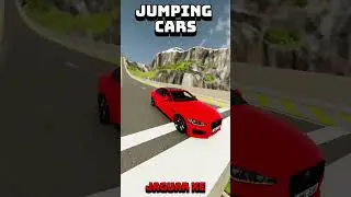 jumping cars #5  #beamngdrive #crashdrive #crush #automobile #game #gaming #kia #jaguar #lexus