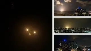Watch: Iranian missiles rain down over Israel