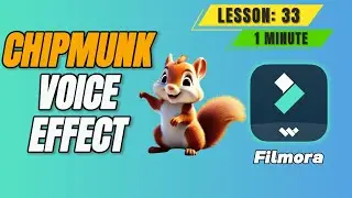 How to make Chipmunk Voice Effect in @FilmoraWondershare - Lesson 33 Filmora Tutorial