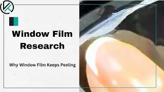 Why window film keep peeling