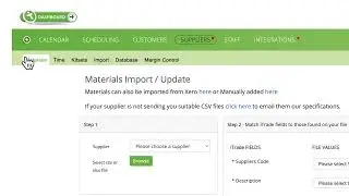 Materials import, Margin control in 90 Seconds.