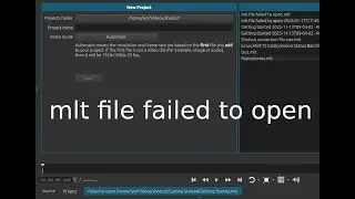 When Shotcut .mlt file fails to open or fails to find files
