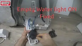 Drying Machine Indesit IDC75 not heating up, Empty Water Light On, Fixed in tumble dryer
