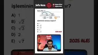 2025 ALES Matematik K&ouml;kl&uuml; Sayılar Soru &Ccedil;&ouml;z&uuml;m