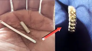 new design silver ring making| making silver rings at home| silver ring dressing 