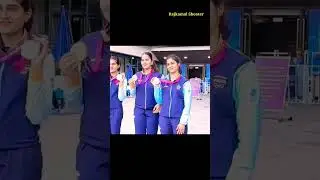 The Golden Girl Of 🇮🇳 Shooting at #AsianGames2022@bhakermanu @rhythmsangwan@_.esha_singh._#shortfeed
