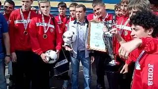 Победители школьного Евро-2012 вернулись в Сумы