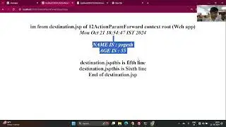 58 JSP web application with jsp param action tag with  | JSP Tutorial | 2024 10 21 18 41 03