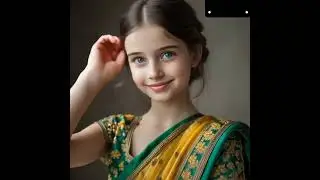 russian girl with Indian  saree#indian#russian#indian saree#russia#ai#animated