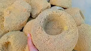 {Asmr}king Golden Sand👑Dry Floor crumbling|Sorry for late HBD @sanamomin2947