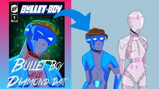 Drawing Bullet-Boy & Diamond Dart @XanderFlicks |Timelapse Video| 