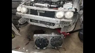K24a2 Acura Integra gets a 2nd fan added to the CSF Radiator!