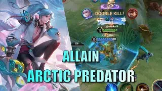 HOK: Аллейн: Арктический Хищник: Лучший герой Clash Lane? Рейтинговый геймплей